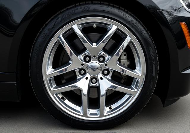 Cerchi auto lucidi e puliti dopo la rigenerazione
