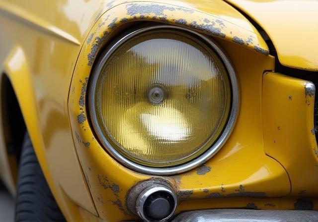Fari auto ingialliti e opacizzati