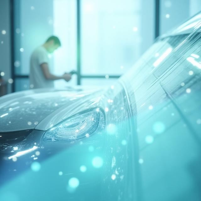 Dettaglio del processo di lavaggio auto sostenibile